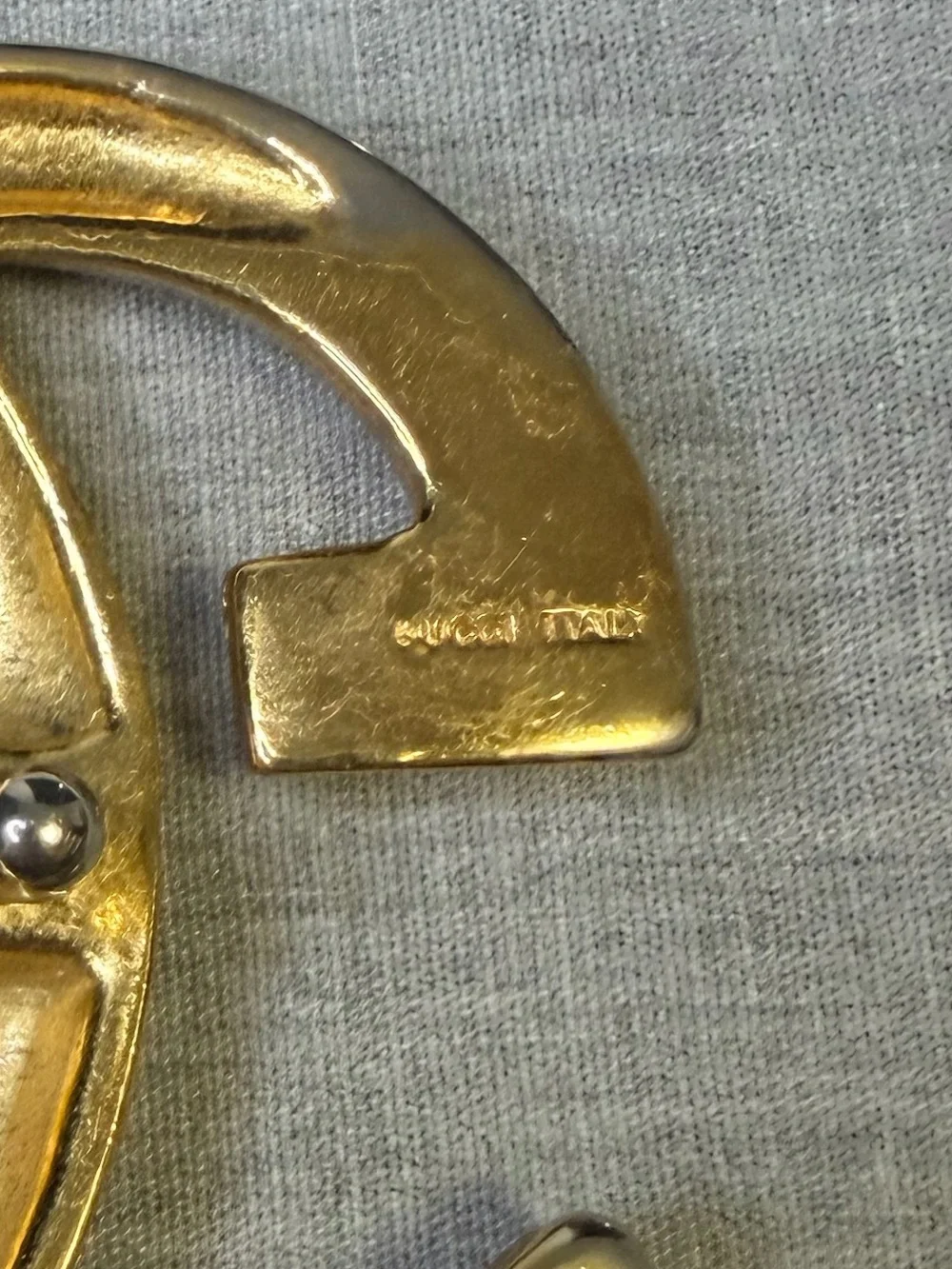 Gucci Double G Logo Buckle in Gold and Silver Tones